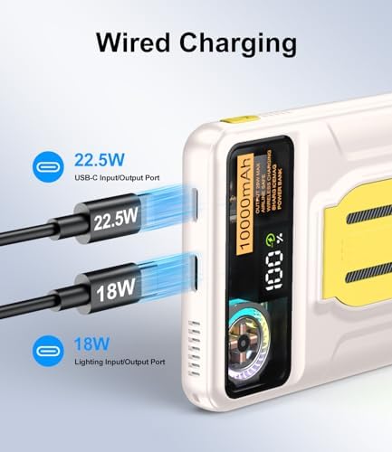 Revolutionary Magnetic Power Bank 10000 m Ah with Active Cooling Fan – Foldable Wireless Charger for i Phone 16/15/14/13/12 Pro/Pro Max/Plus/Mini – High-Speed Charging Solution for Ultimate Portability and Performance