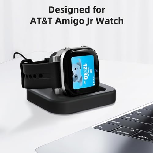 Effortless Magnetic Charging Dock for AT&T Amigo Jr Watch – Premium High-Speed Charger Stand in Sleek Black for Ultimate Convenience – Portable Smartwatch Accessory Enhancing Performance & Compatibility
