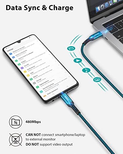 NIMASO Ultimate USB C to C Cable 4 Pack – Versatile Charging Solutions with 10 ft, 6.6 ft, 3.3 ft, and 1 ft Lengths for i Phone 15, i Pad Pro, Mac Book, Samsung Galaxy S23, and Nintendo Switch – Fast Charging & High-Speed Data Transfer for Seamless Device Connectivity
