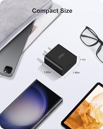 Elevate Your Charging Experience with the 45 W USB C Fast Charger Duo – Right Angle 10 FT Cable for Samsung Galaxy S Series & Android Devices – Unmatched Power Delivery for S25 Edge, Note 20, Z Fold & More Optimize your device charging with this high-performance 2-pack of 45 W USB C chargers, engineered to support Samsung Galaxy S series and a variety of Android devices. Featuring an innovative right-angle design, this charger set provides effortless connectivity in tight spaces, ensuring you can power up your devices without hassle. The extended 10 FT Type C cable grants unparalleled flexibility for charging at home, in the office, or on the move, while the dual-pack ensures you’re always equipped with a reliable charging solution. Built from premium materials for durability, these fast chargers are not just about speed; they are about enhancing your daily productivity. Say goodbye to battery anxiety and embrace the efficiency and convenience of this expertly crafted charger duo, designed to keep your devices ready for action in any environment.