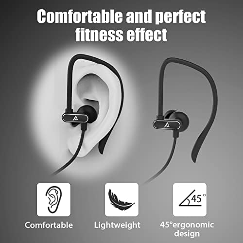 Premium Lightning Earbuds with Secure Ear-Hook Design for i Phone 14/13/12/11 Pro Max/X/XS Max/XR – MFi Certified Sports Earphones in Elegant Rose Gold with Built-in Mic for Hands-Free Calls and Rapid Charging
