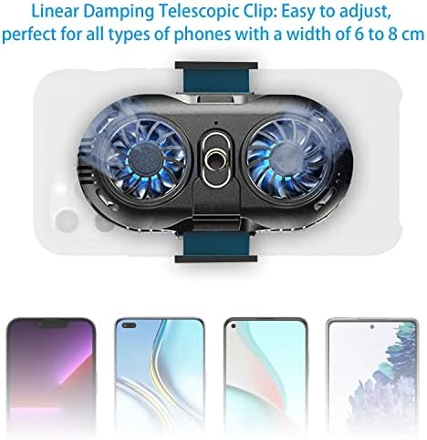 Neveika Phone Cooler, Cellphone Radiator with Dual Semi-Conductor Cooling Chip, Mobile Phones with a Width of 6 to 8 cm for Tiktok Live Streaming, Outdoor Vlog, Mobile Gaming. – Enhanced Compatibility and Speed