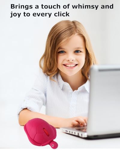 Adorable Green Turtle Wireless Mouse – Ergonomic & Lightweight Travel Companion with Silent Click for PCs, Laptops & Macs – Perfect Gift for Kids, Students & Professionals – Fun Animal Design for a Charming Workspace