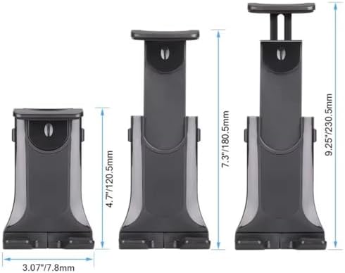 Versatile Tablet Stand & Bike Phone Holder for Indoor Gym – Universal Mount for Treadmills, Spinning Bikes, and Microphones – Compatible with i Pad Pro, i Pad Mini/Air & Smartphones (4.7″-12.9″) – Enhance Your Workout Experience with Adjustable Viewing Angles and Secure Stability