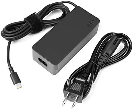 High-Speed 65 W USB-C Charger for Lenovo Think Pad & Yoga Laptops – Universal 2-Prong AC Adapter for X1 Carbon, T Series, P Series, and Ideapad – Enhanced Compatibility for Fast Charging and Durable Performance – Perfect Replacement for Multiple Lenovo Models