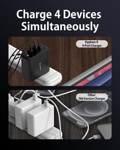 Ultimate 100 W Ga N USB-C Charger with 4 Ports – Fast Charging Block for Mac Book Pro/Air, i Phone 15/14/13/Pro Max, Samsung Galaxy – Compact & Foldable Design for On-the-Go Power Solutions