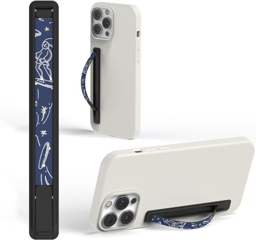 Sleek Strip Ultra-Thin Phone Grip & Kickstand – Lightweight Finger Holder for i Phone & Android – Customizable Loop Design with Dual Viewing Angles – Pocket-Friendly, Strong Adhesive, and Stylish Color Options for Enhanced Mobile Experience