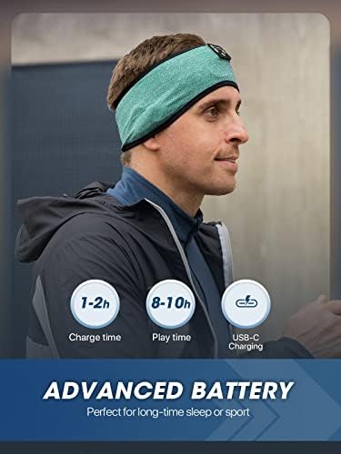 Fulext Bluetooth Sleep Headphones Headband – Ultimate Comfort for Side Sleepers, Thin HD Stereo Sound Quality – Ideal for Insomnia Relief and Travel Convenience – Perfect Gift for Men and Women – Enhanced Compatibility, Long-Lasting Battery Life for All Night Relaxation