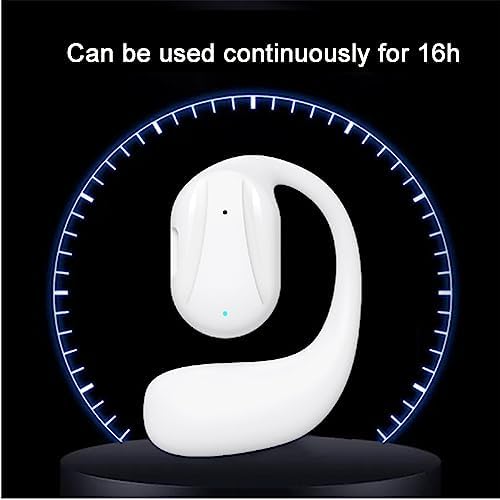 Open-Ear Bluetooth 5.2 Headphones with Earhooks – Lightweight, IPX4 Waterproof Noise Reduction Sport Earbuds for Running and Workouts – Enhanced Surround Awareness and Comfort for Active Lifestyles
