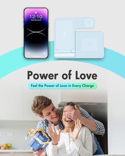 3-in-1 Wireless Charging Station for Apple Devices: Fast Charging Stand for i Phone 16-11, Apple Watch Series 10-3, and Air Pods Pro 4-2 – Sleek, Portable Design with Safety Features – Perfect Gift for Tech Lovers and Remote Workers