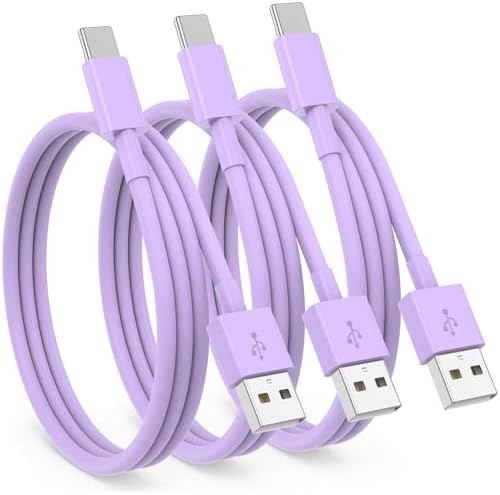 3 Pack USB-C Carplay Charging Cables for i Phone 16, 15 Pro Max & Plus – 3 FT High-Speed Data Transfer Cords for Seamless Connectivity with i Pad 10 th Gen & Air 5 th – Durable & Stylish Black Design for Optimal Vehicle Integration