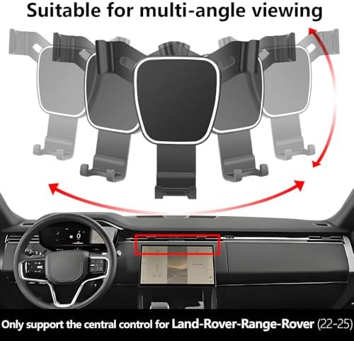 Premium Car Phone Holder for Land Rover Range Rover & Range Rover Sport (2022-2025) – Ultimate Mobile Mount for Enhanced Navigation and Interior Style – Secure, Adjustable, Tool-Free Installation – Perfect Fit for Luxury Driving Experience