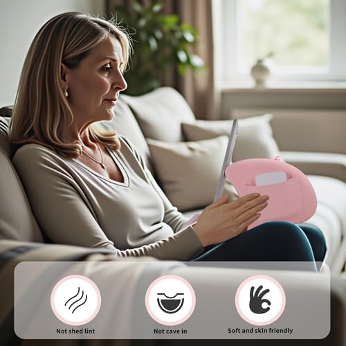 Crea Dream Adjustable Tablet Pillow Stand – Ergonomic Lap and Bed Holder for 4-13 Inch Devices, Featuring Three Customizable Viewing Angles for Maximum Comfort and Support – Perfect i Pad, Kindle, and Galaxy Tab Accessory in Sleek Gray Design for Effortless Use at Home or On-the-Go