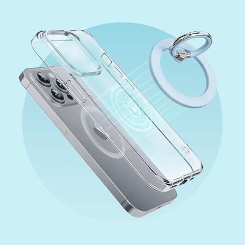 Tron Magnetic Ring Holder: Ultimate Mag Safe Grip for i Phone 16, 15 Pro, 14 Plus, 13, 12 Pro Max – One-Handed Convenience with Robust Magnetic Security – Sleek Black Design for Everyday Use – Lightweight & Effortless Installation for On-the-Go Lifestyle – Durable Smartphone Accessory for Enhanced Usability