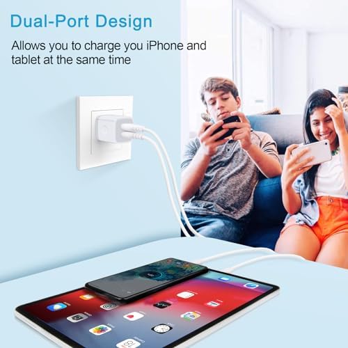 Dual Port USB Wall Charger 5-Pack – 2.1 A Quick Charge Adapter for i Phone & Samsung Devices – Compact Travel Charging Block for Home & Office Use – Enhanced Compatibility for Fast Device Charging