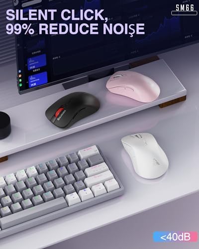 Experience Seamless Precision with the SM66 Green Silent Dual Mode Wireless Mouse – Ergonomic, Rechargeable, and Adjustable DPI Up to 4800 for Ultimate Flexibility in Bluetooth & Wireless Connectivity!