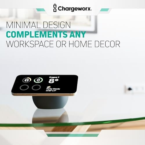 Magnetic Charging Stand, Premium Spherical Silicone Phone Stand, Wireless and Portable, Compatible with MagSafe iPhone 16/15/14/13/12 Series and MagSafe Chargers, Black – Enhanced Compatibility and Speed