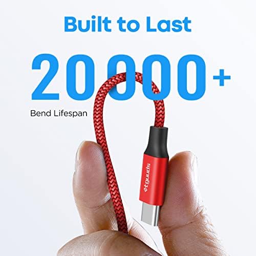 etguuds 20 ft USB C Cable – Long Nylon Braided Charger for Fast Data Transfer & Charging – USB-A 2.0 to Type C Compatibility for Samsung Galaxy Note, LG, Moto, Pixel, Switch & More – Durable Connection for Home & Office Use
