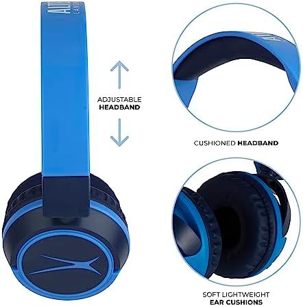 Kid-Safe Wireless Bluetooth Headphones by Altec Lansing – Exceptional Audio for Young Listeners with Volume Limiting Technology – Compact, Foldable Design Perfect for Travel and Everyday Adventures – Compatible with All Devices for Versatile Enjoyment