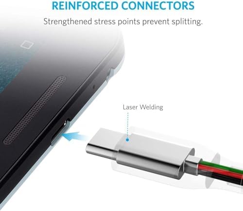 Anker Powerline 3.0 USB A to USB C Fast Charging Cable – 10 FT Durable Charger Cord with 56 k Ohm Resistor for Samsung Galaxy Note S8/S9 & Universal Compatibility – Tangle-Free & High-Speed Data Transfer for Ultimate Convenience
