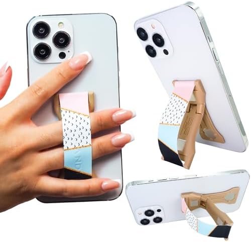 Upgrade Your Smartphone Handling with LOVEHANDLE PRO Premium Phone Grip – Vibrant Daisy Print – Multi-Functional Silicone Strap, Magnetic Mount & Kickstand for Effortless Device Management and Hands-Free Viewing Experience – Ideal for Stylish Mobile Use