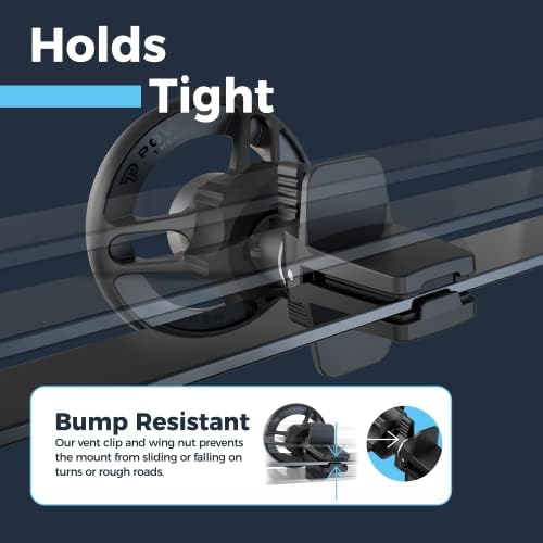 Power Theory Magnetic Car Phone Holder – Ultimate Mag Safe Compatibility for i Phone 14/13/12 Series, Effortless One-Handed Use, Versatile Vent & Dash Mount, Secure Portrait & Landscape Viewing, Elevate Your Driving Experience with Enhanced Safety and Convenience