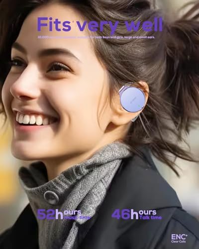 Revolutionary Open-Ear Bluetooth 5.4 Sports Earbuds – 52 Hours of Extended Playtime, Sweatproof Durability, Dual Device Connectivity, and Rapid USB-C Charging for Optimal Athletic Performance – Stay Alert and Energized on Every Run!