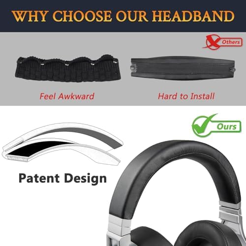 Transform Your Corsair Virtuoso RGB Wireless XT SE Gaming Headset with SOULWIT Protein Leather Headband and Advanced Cooling Gel Earpad Replacement Set – Ultimate Comfort Enhancements for Long Gaming Sessions and Unmatched Performance
