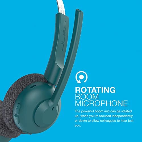 Transform Your Audio Experience with JLab Go Work Wireless On-Ear Headset – 50+ Hours of Playtime, Dual Device Bluetooth Multipoint, and Noise-Canceling Mic for Crystal-Clear Calls – Perfect for Remote Work, Gaming, and Mobile Use with Ultra-Lightweight Comfort