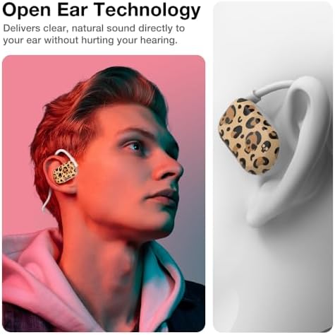 Purity Air Open Ear Headphones – Advanced True Air Conduction Wireless Bluetooth Earbuds with Dual Mic for Clear Calls – Ergonomic, Sweat-Resistant Design for Active Lifestyles – Compatible with i Phone & Android – Ultimate Comfort and Audio Awareness