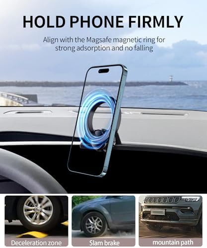 Maser Weller Cadillac Phone Holder – Premium Mag Safe Compatible Mount for Lyriq (2023-2025), CT5 (2025), and XT4 (2024-2025) – 33-Inch Screen Stability for Effortless Navigation and Enhanced Connectivity