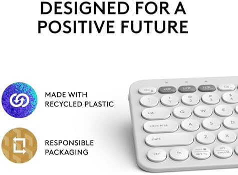 Logitech Pebble Keys 2 K380 s: Versatile Multi-Device Bluetooth Wireless Keyboard with Customizable Shortcuts, Slim & Portable Design for Ultimate Productivity Across Windows, mac OS, i Pad OS, Android, and Chrome OS – Tonal Graphite Finish for Style and Comfort