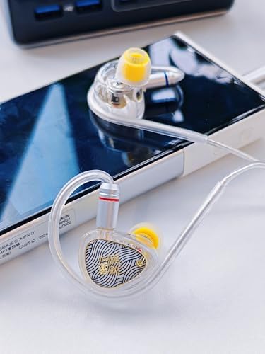 Transform Your Audio Realm with Wan’er S.G 2 Hi-Fi In-Ear Monitors – Cutting-Edge 10 mm Dynamic Drivers, Ergonomic Comfort, and Detachable Tangle-Free Cable for Gamers and Audiophiles (White-3.5 mm) – Premium Sound Clarity, Ultimate Durability, and Versatile Compatibility for Gaming and Music Lovers