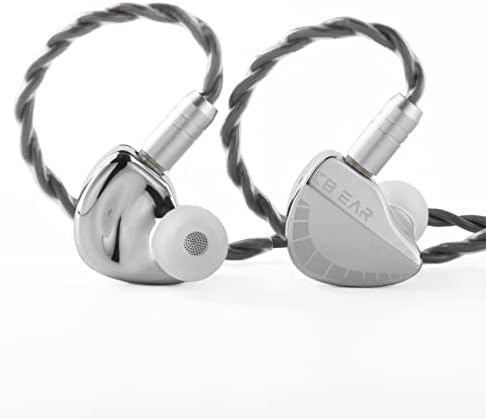 KBEAR Qinglong Hi-Fi Wired In-Ear Monitors – Premium Noise-Cancellation Earbuds with PU+PEEK Diaphragm for Unmatched Sound Precision, Ergonomically Designed for All-Day Comfort, Customizable Detachable Cable Ideal for Musicians and Audiophiles