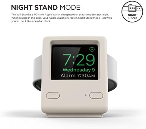 Elevate Your Charging Experience with the elago W4 Stand – Premium Compatibility for All Apple Watch Series 1-10 (38 mm to 46 mm) – Stylish, Durable, and Efficient Charging Dock for Smartwatches – Perfect for Nightstands, Desks, and Travel – Non-Slip Base for Stability and Elegance