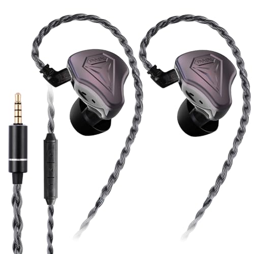 Elevate Your Audio Experience with FAAEAL Hybrid IEM Earphones – Premium Hi-Fi Wired In-Ear Monitors Featuring Advanced Composite Diaphragm Technology, Durable CNC Metal Design, and Detachable QDC-2 PIN Cable for Audiophiles and Musicians Seeking Ultimate Sound Clarity and Personalization