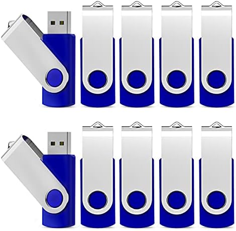 KEXIN 64 GB USB Flash Drive Pack – 10 Durable USB 2.0 Thumb Drives for Effortless Data Storage and Transfer – Perfect for Professionals and Students on the Go