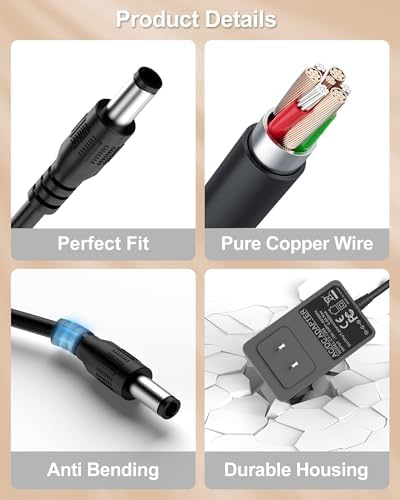 High-Performance 29.7 V Vacuum Charger for Bissell Models 3682, 3734, and Spin Wave – Rapid Charge Power Supply for Efficient Cleaning, Lightweight and Durable Design for Easy Use and Enhanced Compatibility