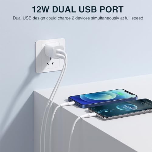 Maximize Your Charging Efficiency with the 3-Pack Dual-Port USB Wall Charger Cube – Fast Charging Adapter for i Phone 15, 14, 13, 12, 11 & More – Compact Power Block for Home, Office, or Travel Use – Durable Design for Simultaneous Device Charging