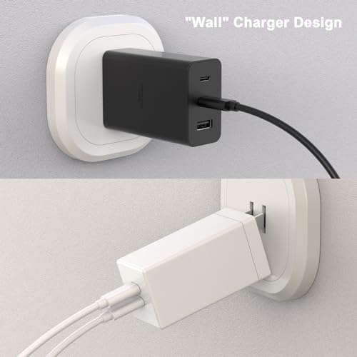 Next-Gen 65 W USB C Fast Charger with 3 Ports and 6 ft Type C Cable – Ga N Technology for Rapid Power Delivery Compatible with i Phone 15 Series, Mac Book Pro/Air, i Pad Pro, Galaxy S23/S22 – Ultimate Multi-Device Charging Solution for Home and Travel