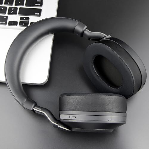 Ultimate Comfort SOULWIT Cooling Gel Earpads for Jabra Evolve2 85 Wireless Headset – Noise-Isolating Ice Silk Cushions in Elegant Gold – Perfect Fit Replacement Ear Pads for Enhanced Audio Clarity and Long-Lasting Wear