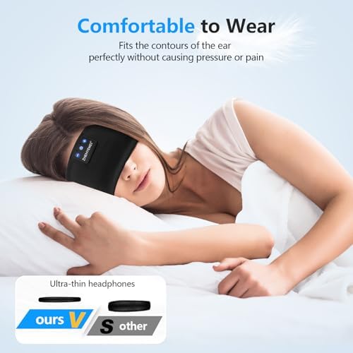 Transform Your Rest with Premium Bluetooth 5.4 Sleep Headphones – Lightweight Headband Design with HD Stereo Sound for Yoga, Jogging, and Travel – Ultimate Comfort and Insomnia Relief Gift in Stylish Gray – Seamless Connectivity and Versatile Use for Active Lifestyles