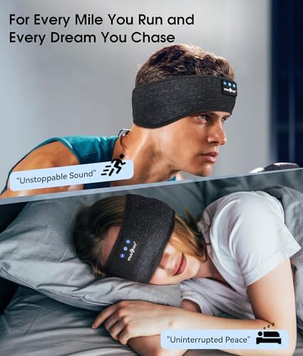 Revolutionary Bluetooth 5.4 Sleep Mask Headphones with Superior HD Sound Quality – Ultimate Comfort Music Headband Perfect for Travel, Yoga, and Running – Exceptional Gift Option for All, Featuring Unmatched Compatibility for an Elevated Listening Experience