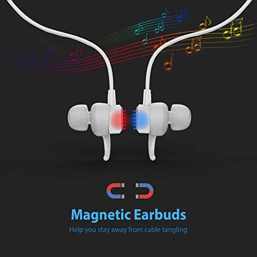 High-Performance Lightning Earbuds with Magnetic Design – MFi Certified Sports Headphones for i Phone 14/13/12/11/Pro Max/Xr/Xs Max/X – Noise-Isolating In-Ear Earphones with Built-in Microphone for Ultimate Workout Experience – Secure Fit and Premium Sound Quality