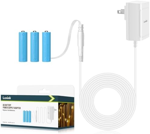 Lenink AC Power Supply Adapter – Ultimate 3 AA Battery Replacement for LED Lights and Decorative Devices, Ensuring Continuous Power and Enhanced Compatibility for Uninterrupted Usage