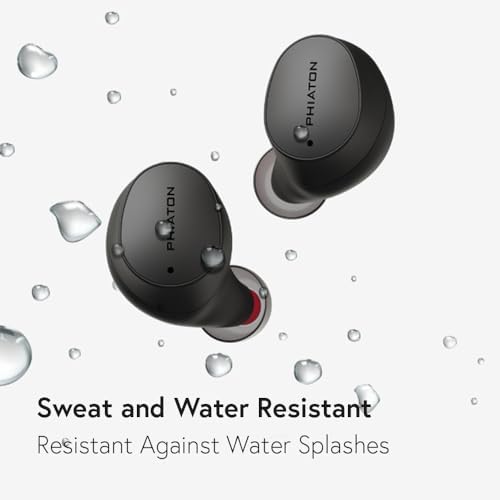 Phiaton Bonobuds Lite True Wireless Earbuds – Stylish Floral White | 11-Hour Battery Life | Advanced Clear Voice Technology and Ambient Listening Mode | Premium Bluetooth Earphones for Audio Enthusiasts and Professionals