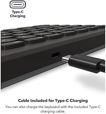 Transform Your Typing Experience with the ZAGG Pro Keyboard 12 – Compact Wireless Charging Multi-Device Keyboard for Windows, mac OS, Android & More – Ergonomically Designed for Comfort & Productivity – Effortless Device Switching for Modern Multitaskers