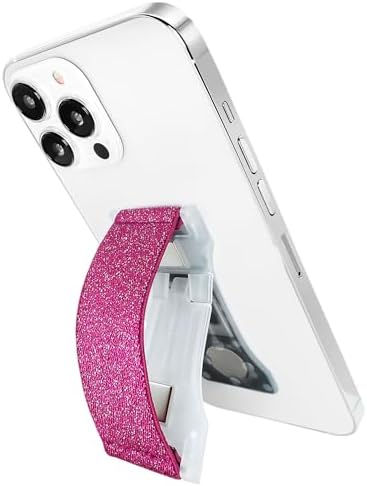 Premium LOVEHANDLE PRO Silicone Phone Grip – Versatile Magnetic Mount & Kickstand for Smartphones/Tablets – Bubblegum Pink Glow – Effortless One-Handed Control & Enhanced Device Compatibility – Waterproof & Easy-to-Clean Design for Stylish Protection and Functionality – Ideal for Selfies, Texting, and Streaming – Innovative 360° Kickstand for Vertical/Horizontal Use – Durable Silicone Strap with Strong Internal Magnets – Perfect for Everyday Use – Family-Owned Quality from Texas