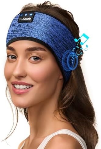 Revolutionary Wireless Sleep Headband with HD Sound: Ultimate Comfort Bluetooth Earphones for Relaxation, Fitness, and Travel – Sweat-Resistant Eye Mask for Active Lifestyles and All-Night Use