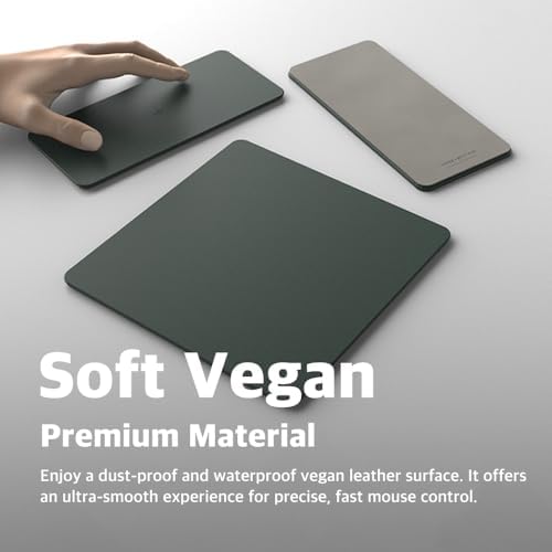Enhance Your Workspace Efficiency with the POUT H3 Split Wireless Charging Mouse Pad – Fast Qi Charger for Seamless Device Power, Magnetic Alignment for Precision Use, Premium Anti-Slip Surface in Elegant Midnight Blue – Perfect for Smartphones and Earbuds – Elevate Your Productivity with Style and Functionality